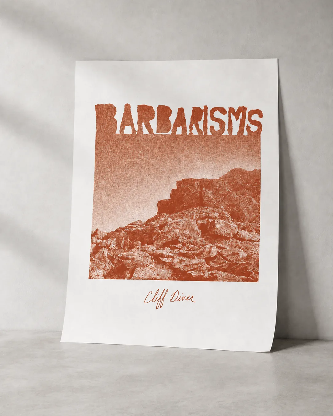 Barbarisms · Enfärgat konsttryck, 30 × 40 cm